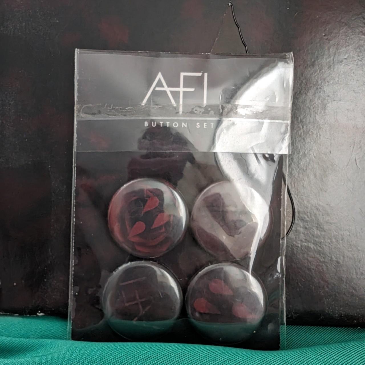 AFI A Fire Inside Blood era pin pack Pins unused,... - Depop