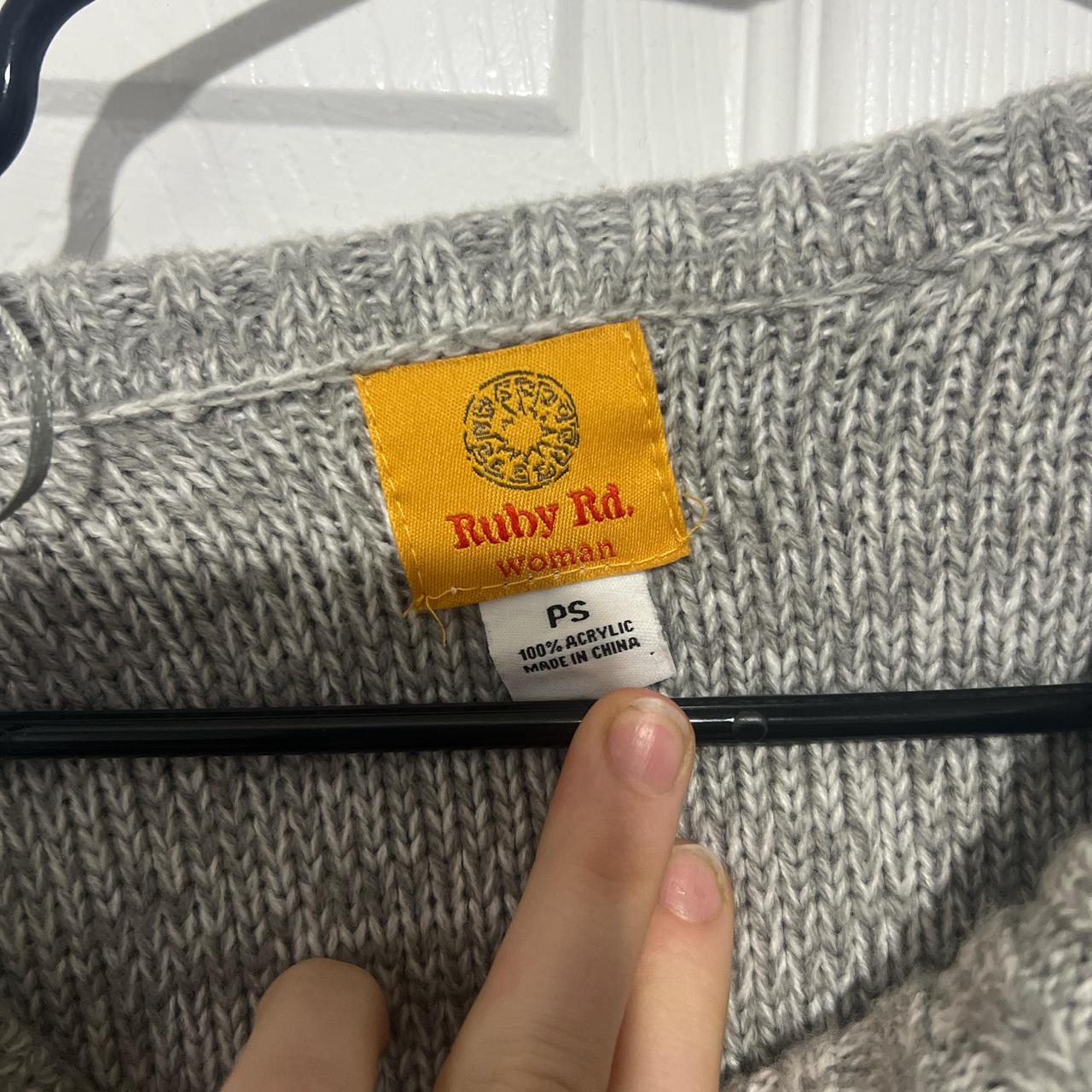 Ruby Rd. Women's Sweater - Grey - S – Grey Ruby R… - image 3