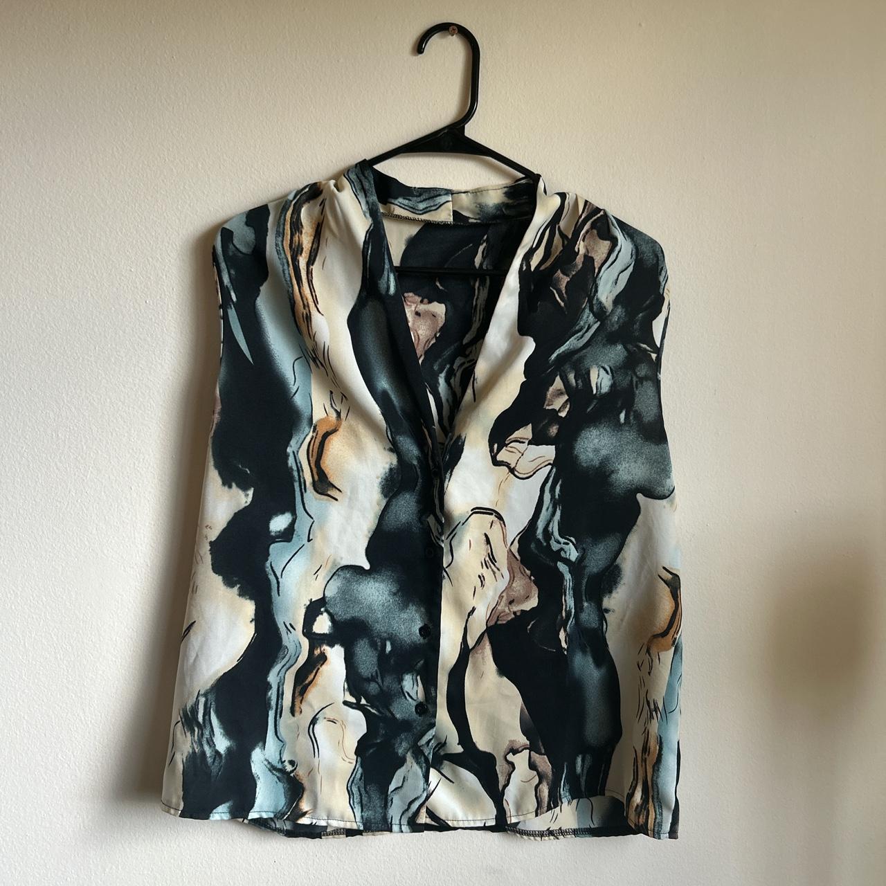 shein business casual top. fits a large. no tag.... - Depop