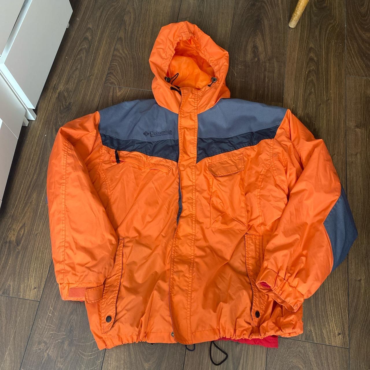 Men’s vintage Columbia orange jacket Size... - Depop