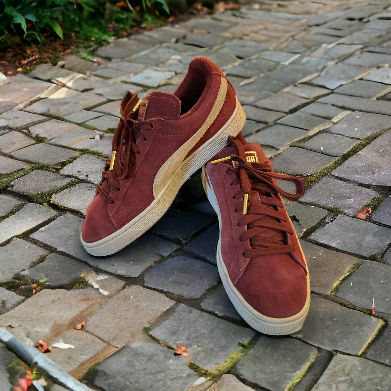 PUMA Burgundy Sneakers In good condition no