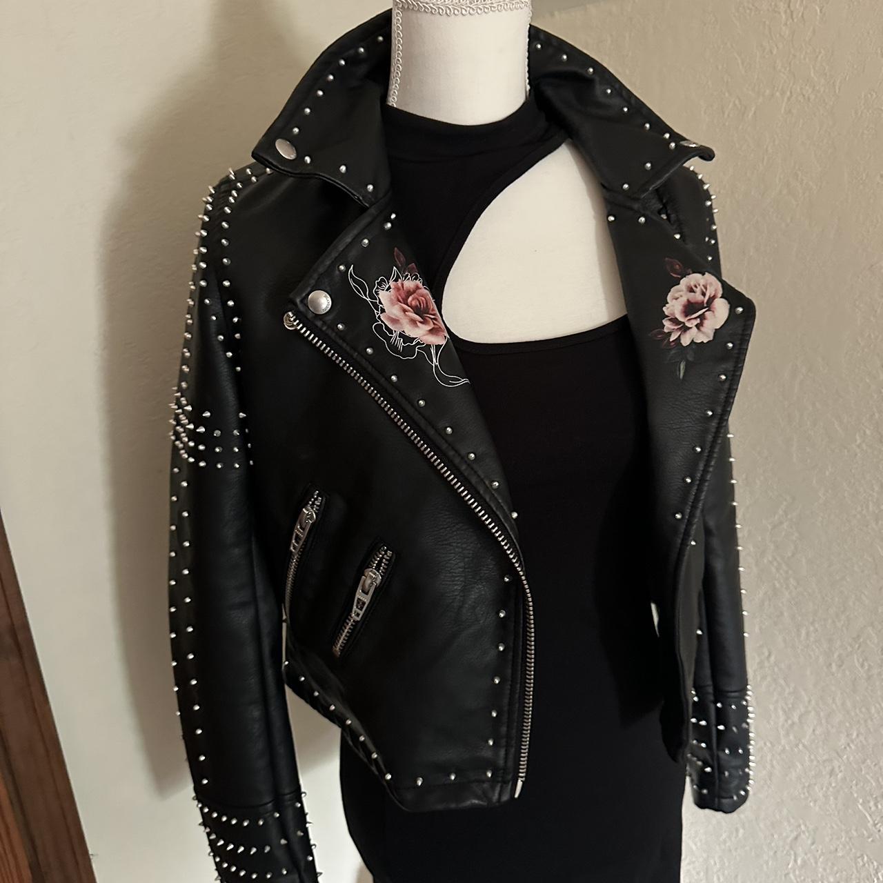 Blank nyc studded outlet leather jacket