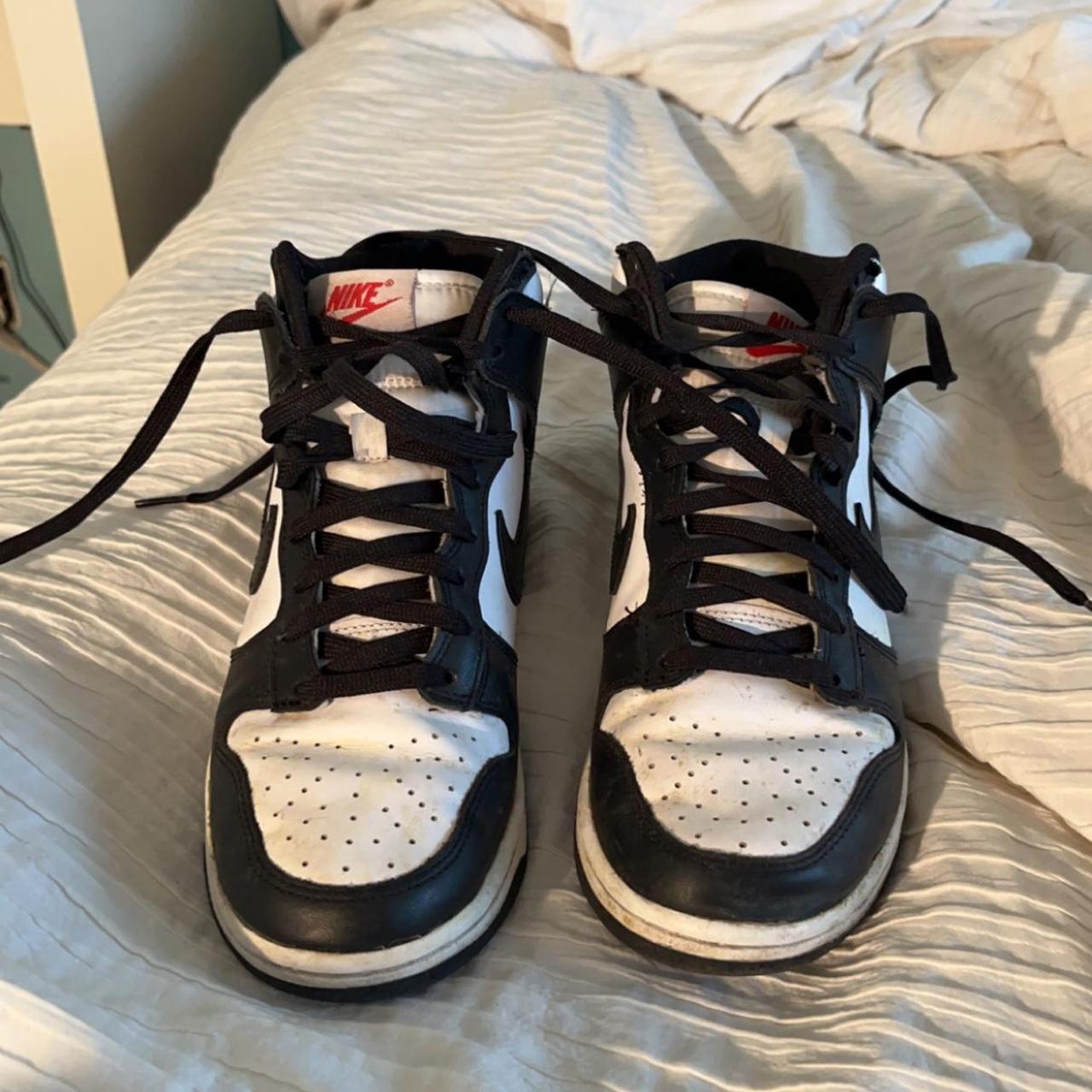 Panda dunk high, worn well but no rips or anything... - Depop