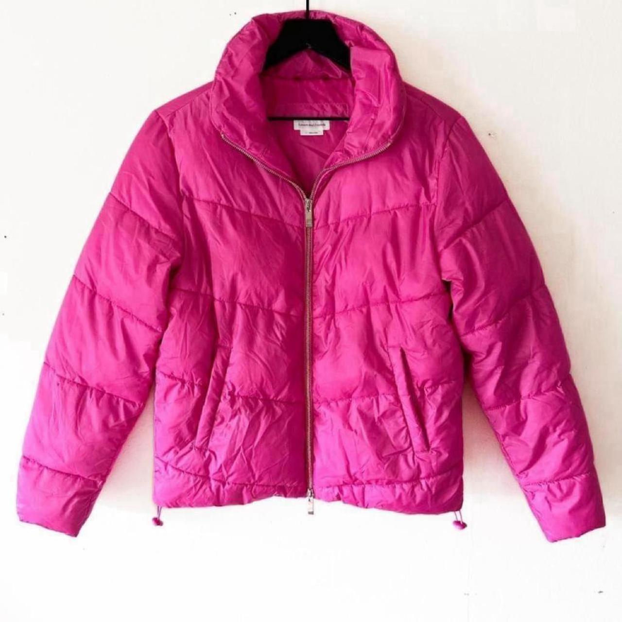 Brandy melville pink puffer jacket best sale