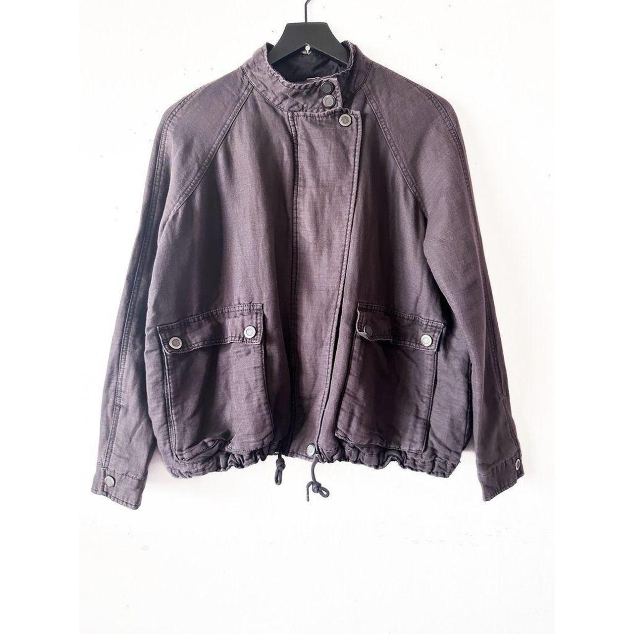 Free People Brown Utility Jacket Sz S outlets