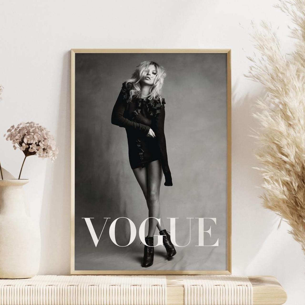 A3 black and white Kate Moss Vogue Print💕,