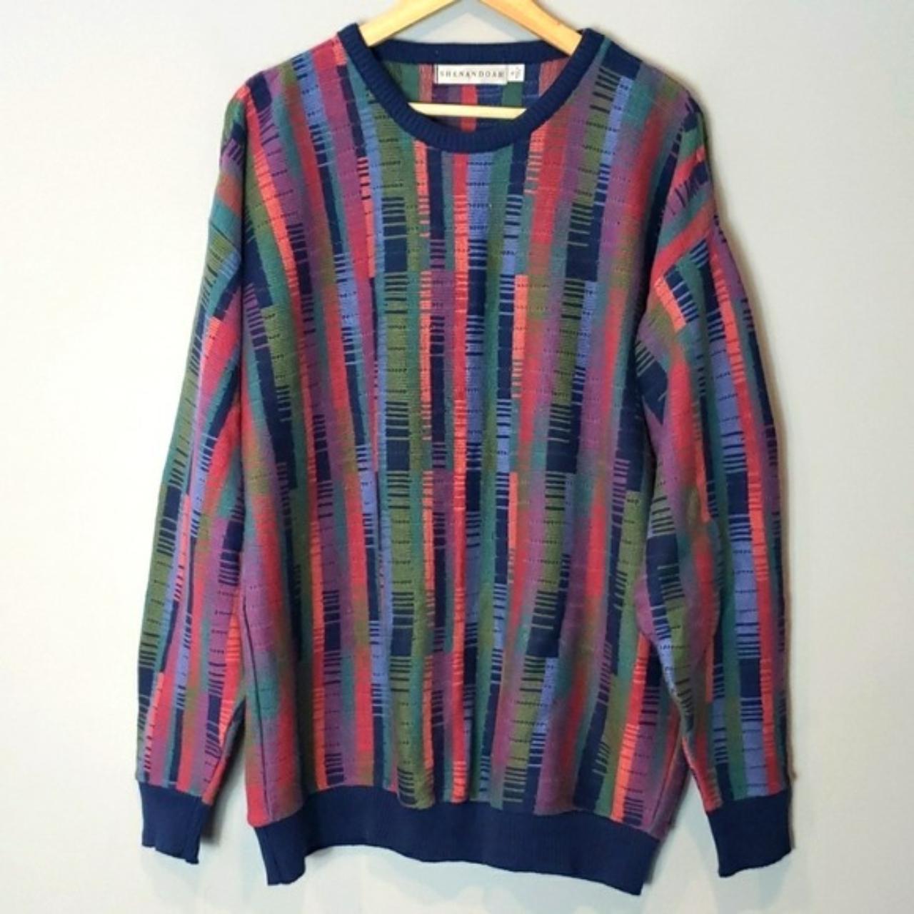 Vintage Sweater 100% Cotton Shenandoah Art Pop Made... - Depop