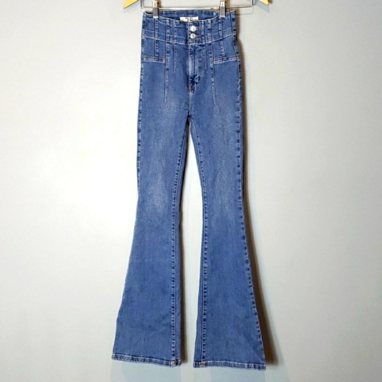 Jayde High Rise Flare Leg Jeans 25 Bohemian Chic 70s... - Depop