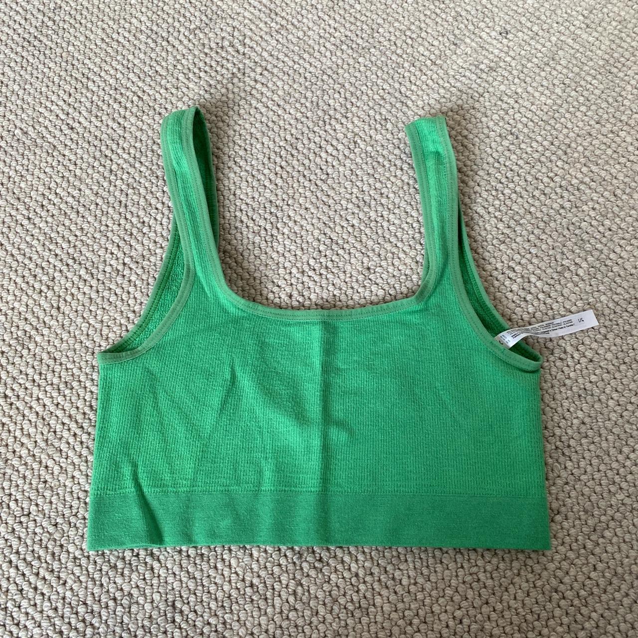 urban-outfitters-women-s-green-crop-top-depop