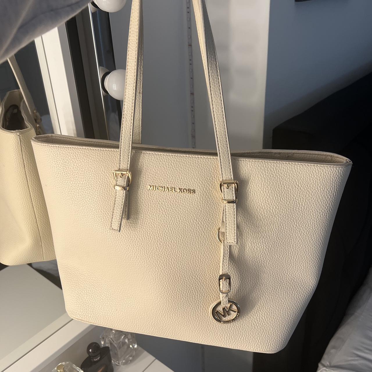 Michael Kors Women's White Bag | Depop