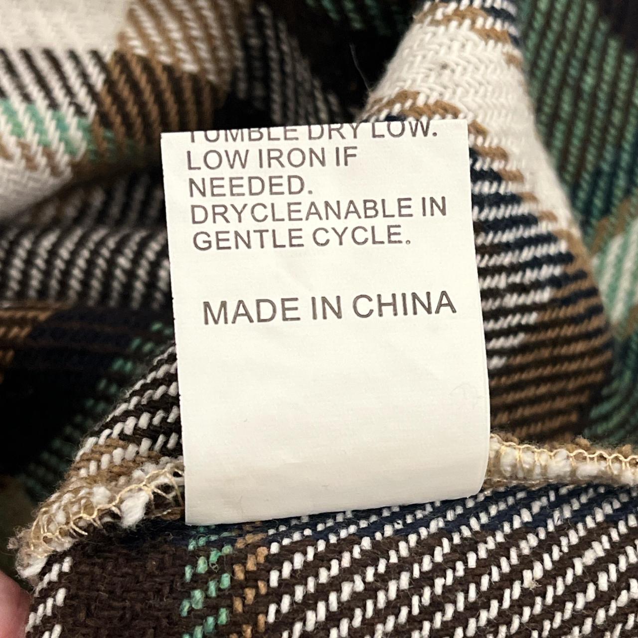 Women's Shacket Jacket - Multi/Green - S – Long p… - image 5