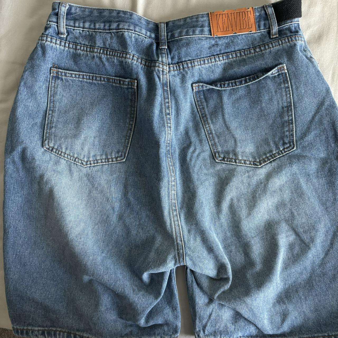 Kenvibe Jorts. Blue denim size L. In great condition - Depop