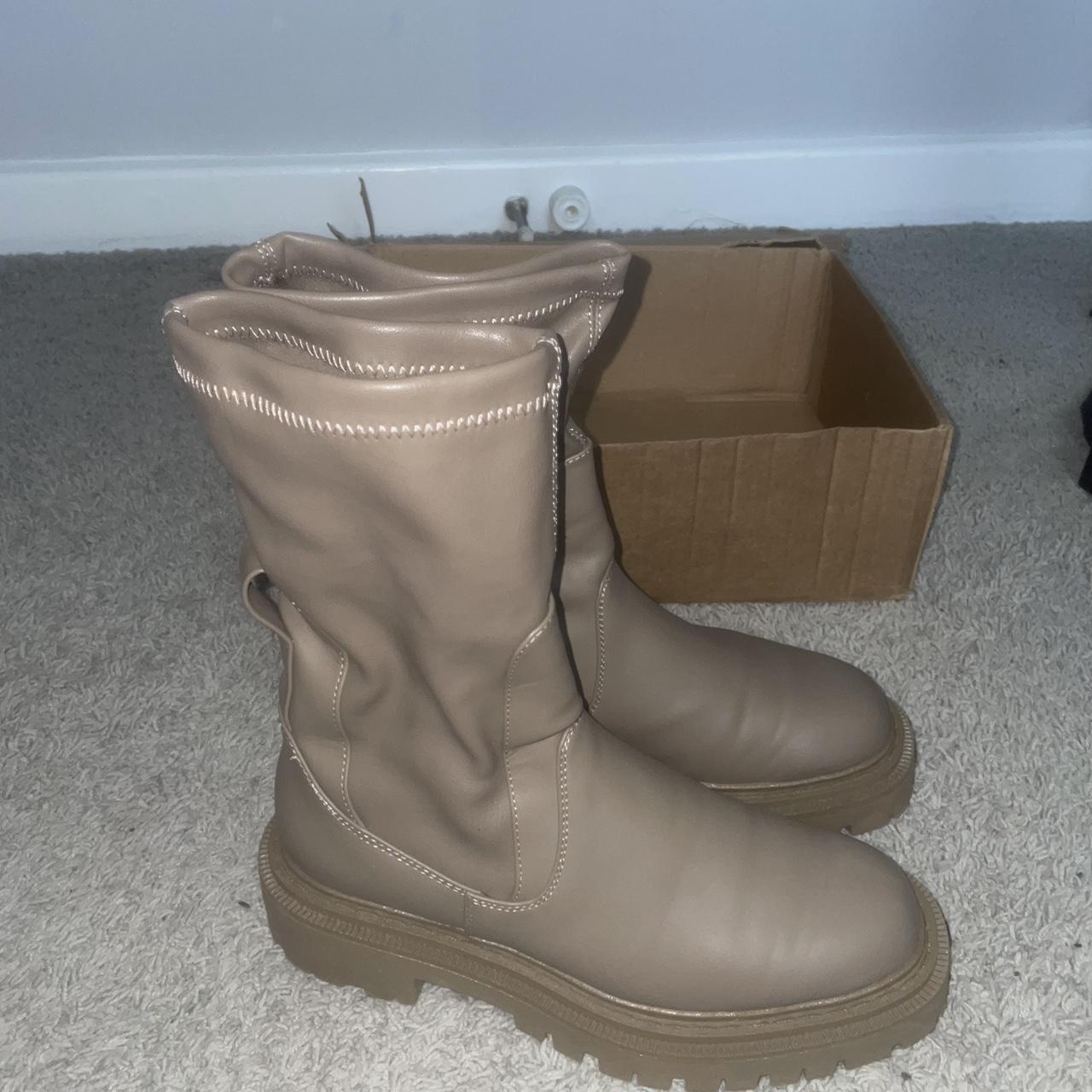 H&m 2024 tan boots