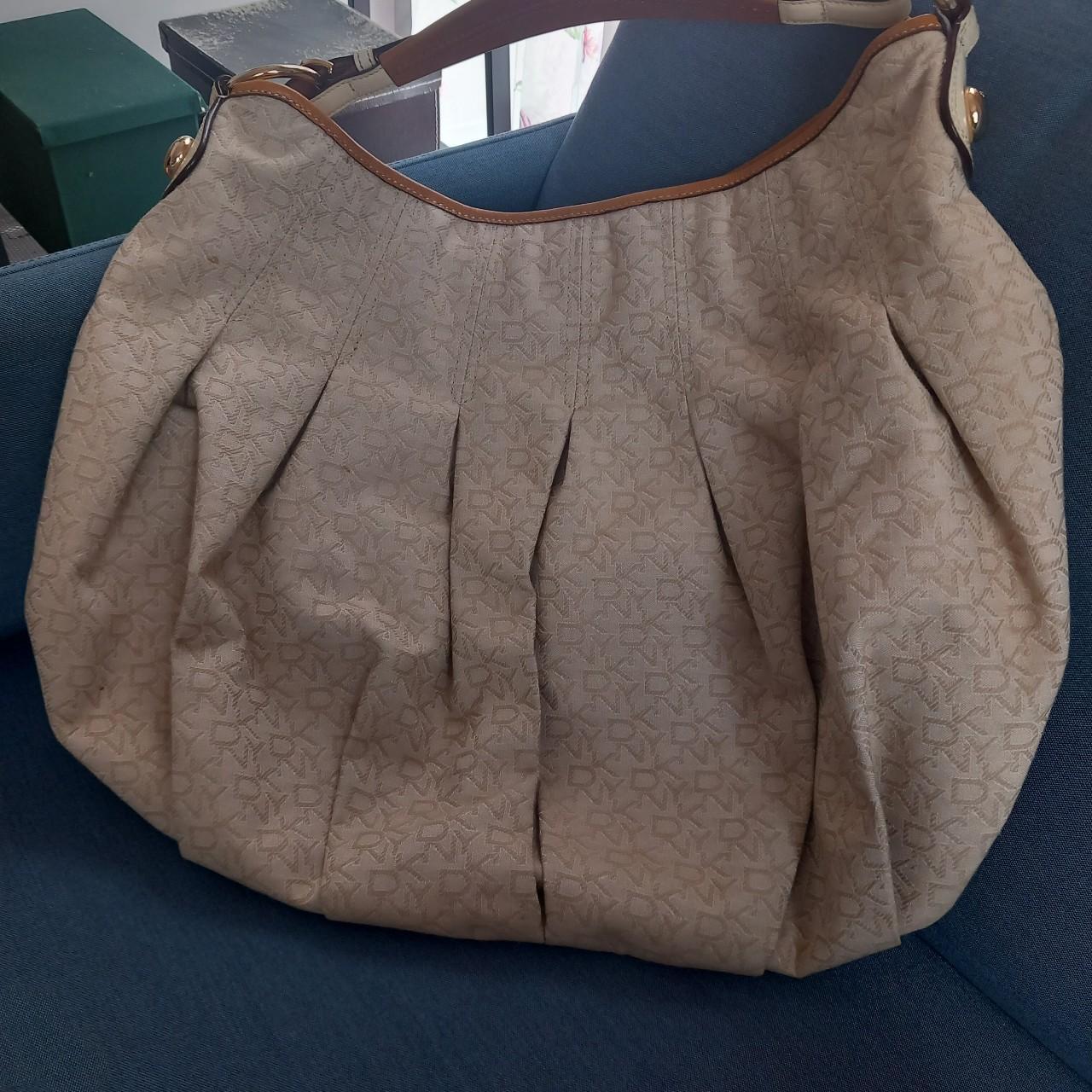 DKNY Women's Cream Bag Depop