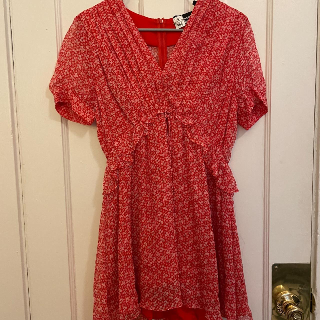 the kooples beautiful red floral dress! purchased at... - Depop