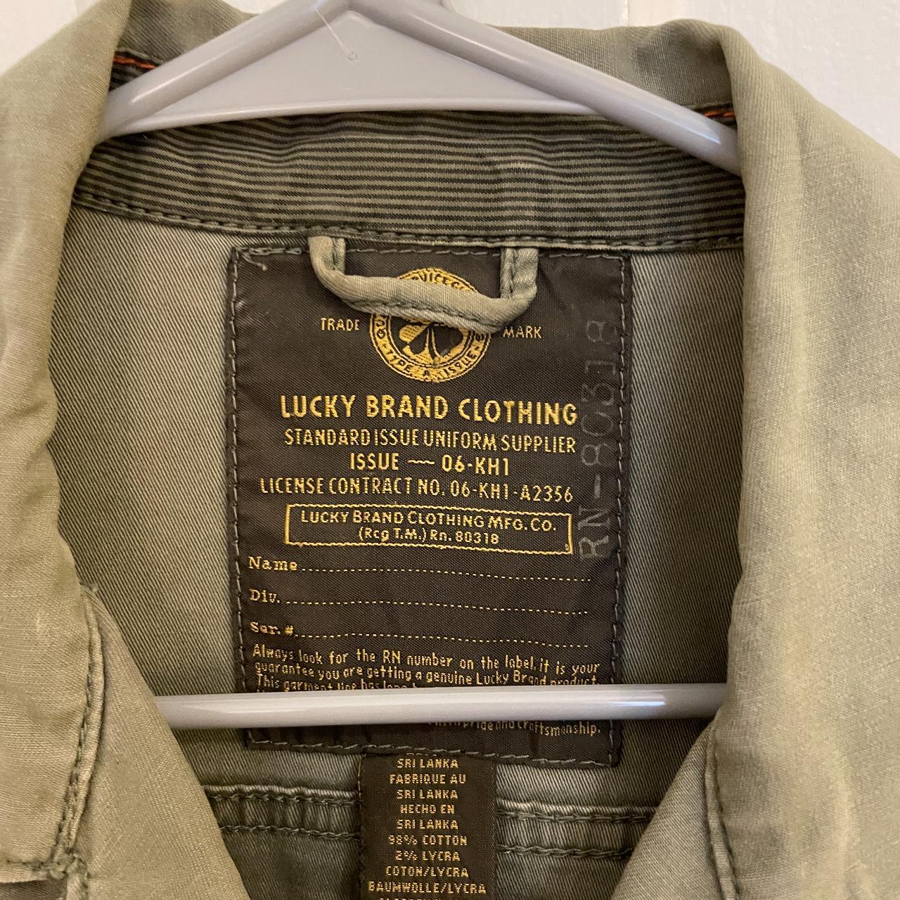 Lucky brand double breasted green jacket soft and... - Depop