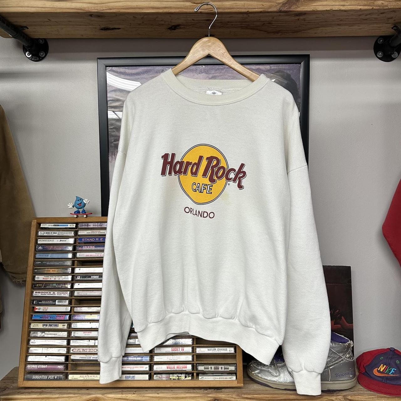 Hard Rock Cafe Men's Sweatshirt - White - XL