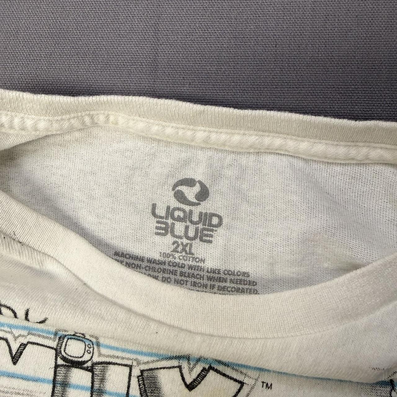 Liquid blue Family Guy white cotton t-shirt Size XXL... | Depop