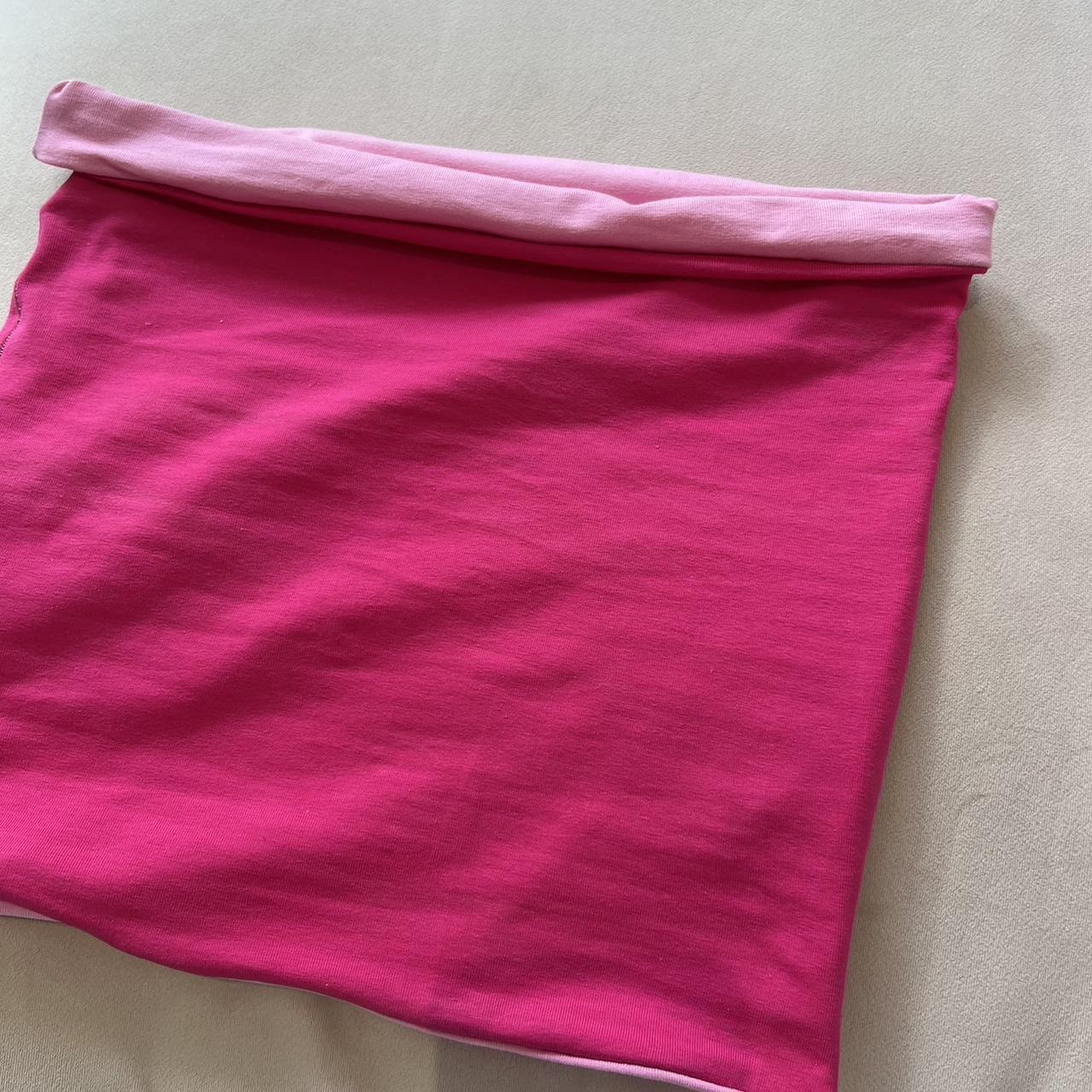 Pink reversible top. Baby pink and dark pink. Can... - Depop