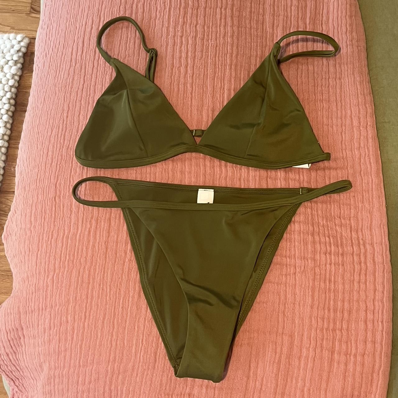 Parade Women's Khaki and Green Bikinisandtankinisets Depop