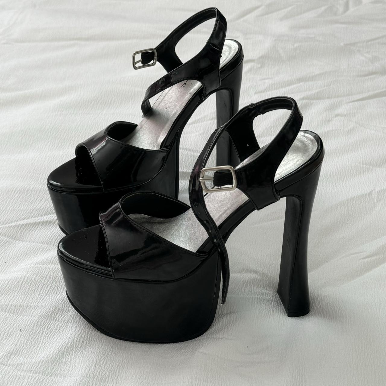Ellie 6.5’’ Stiletto Platform Heel Sandals Size: 6... - Depop
