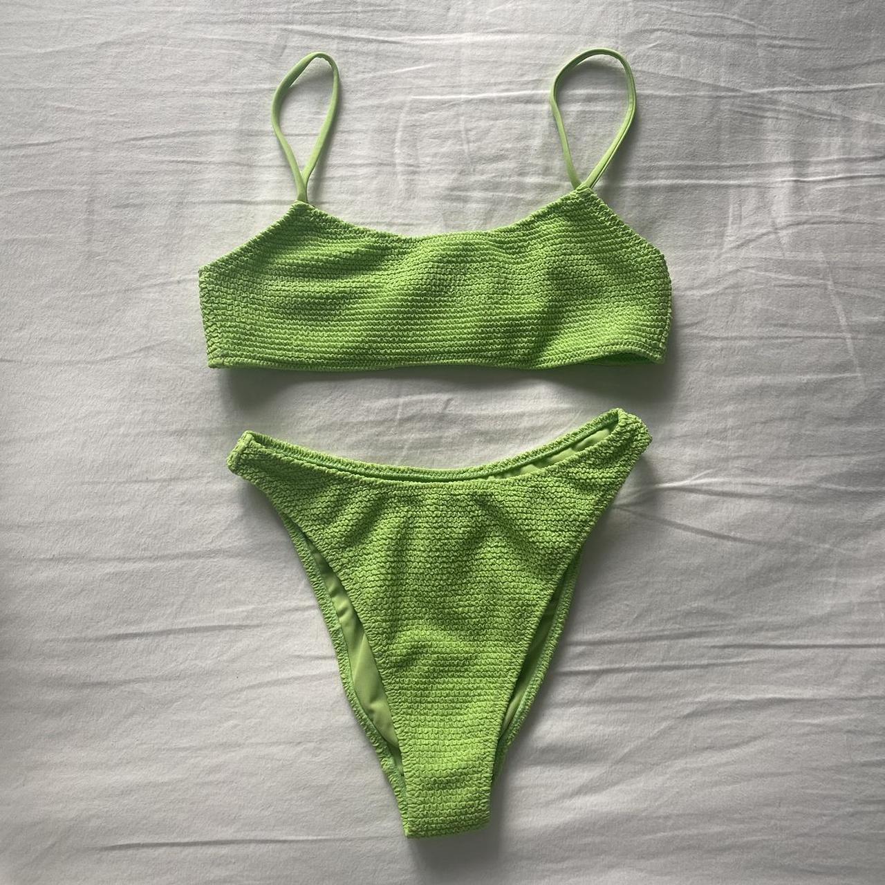 LA Hearts by PacSun Women's Green Swimsuitonepiece Depop