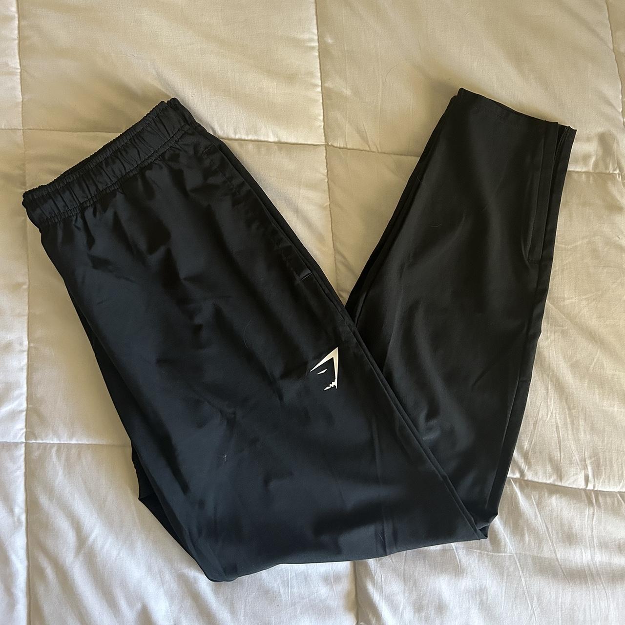 Gymshark Windbreaker Pants “Black” Depop