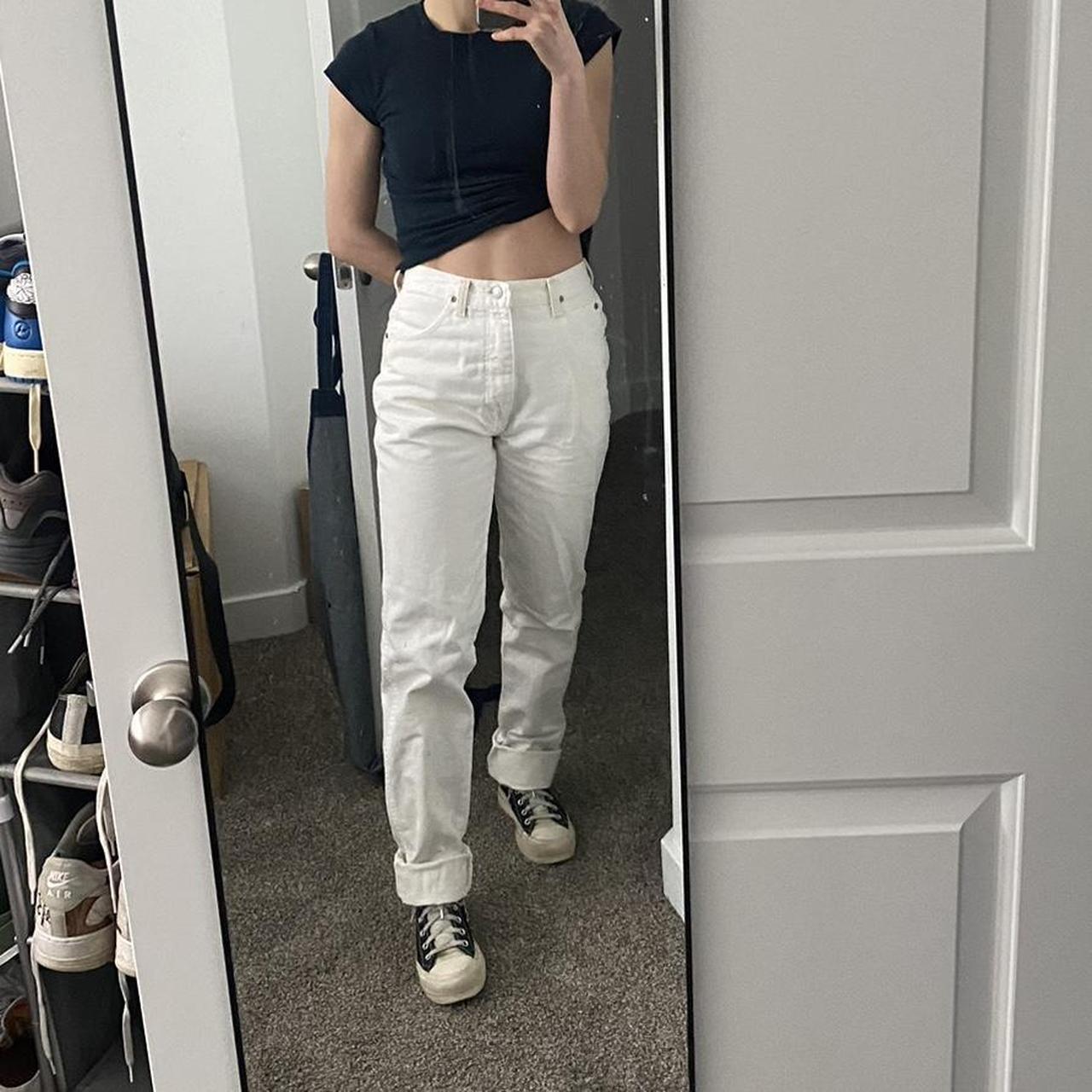 Vintage white wrangler silver lake western