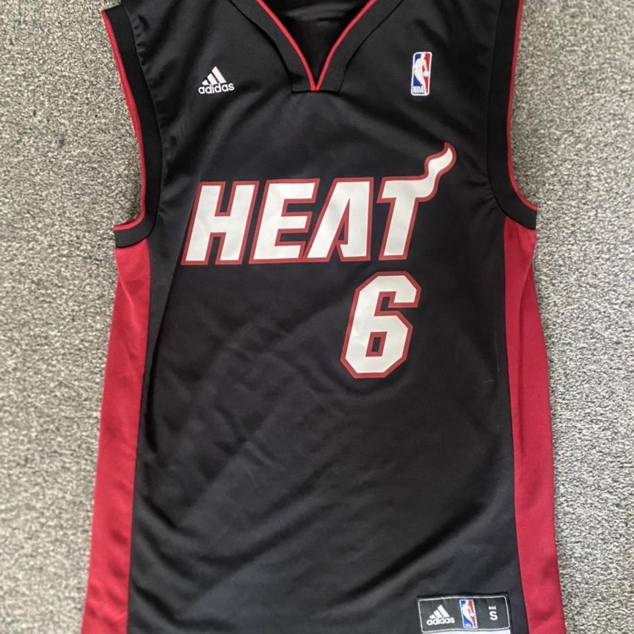 Miami heat Lebron James adidas NBA jersey size small... Depop
