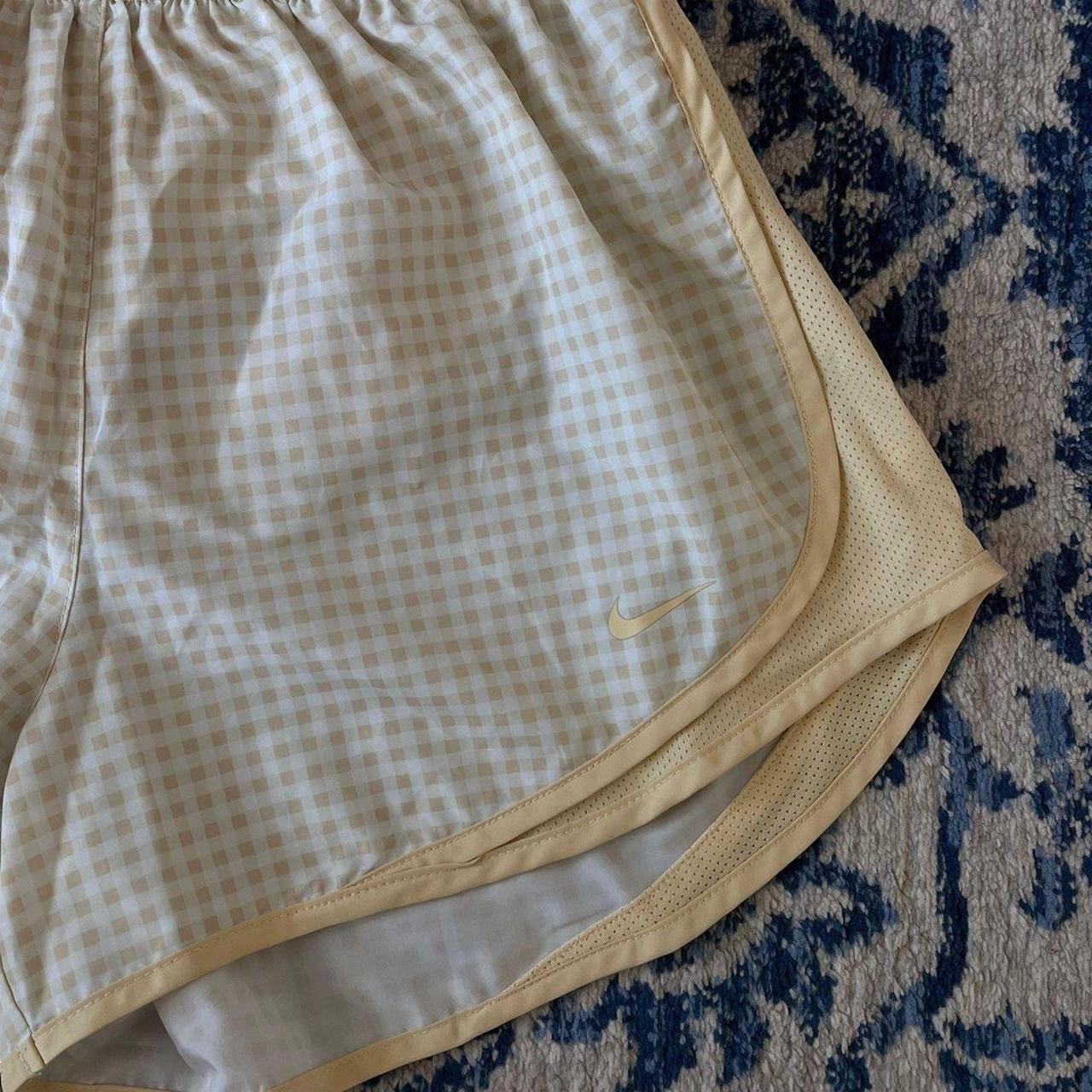 nike women's gingham shorts