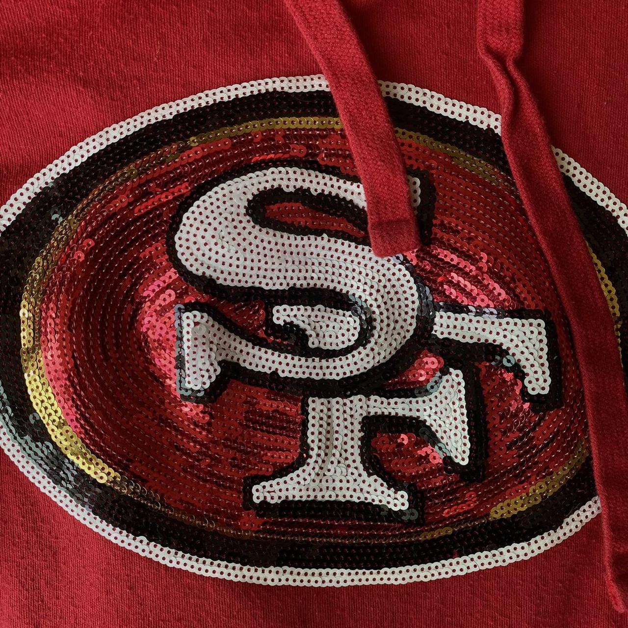 San Francisco 49ers women's fitted hoodie Size - Depop