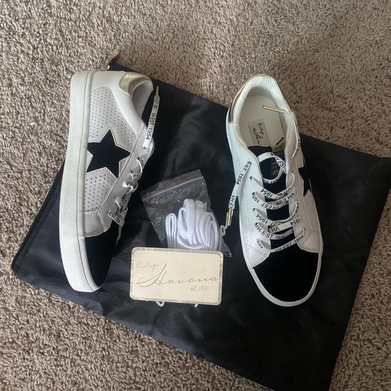 VINTAGE HAVANA Womens Gadol Perforated Slip On Sneakers Shoes Casual - Blac Vintage Havana Womens Gadol Glitter Slip On Sneakers Casual Shoes