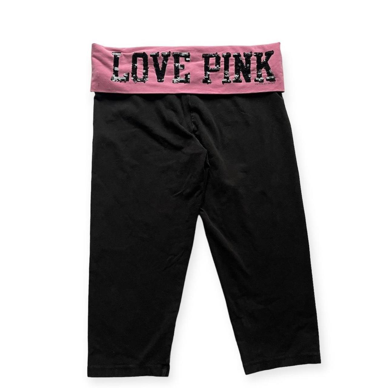 2000’s VS Love Pink fold over bling yoga