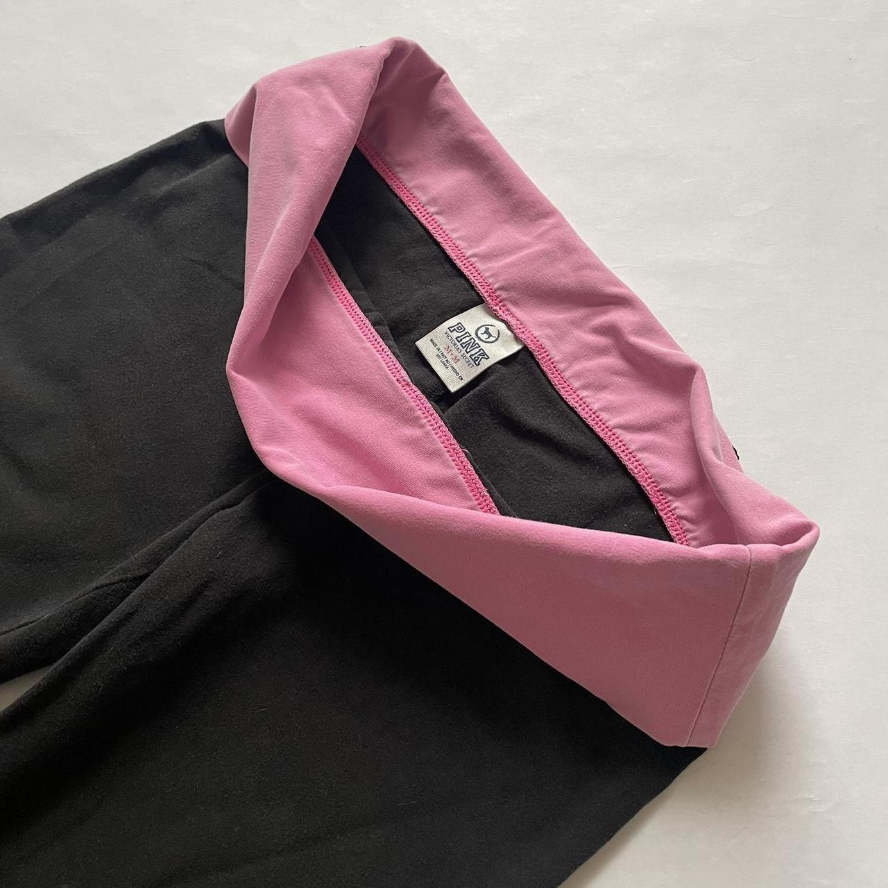 Victoria's Secret pink Capri yoga pants with fold - Depop