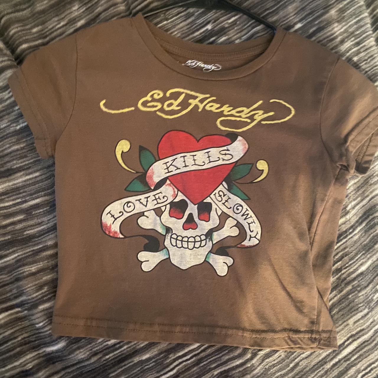 Ed hardy crop - Depop