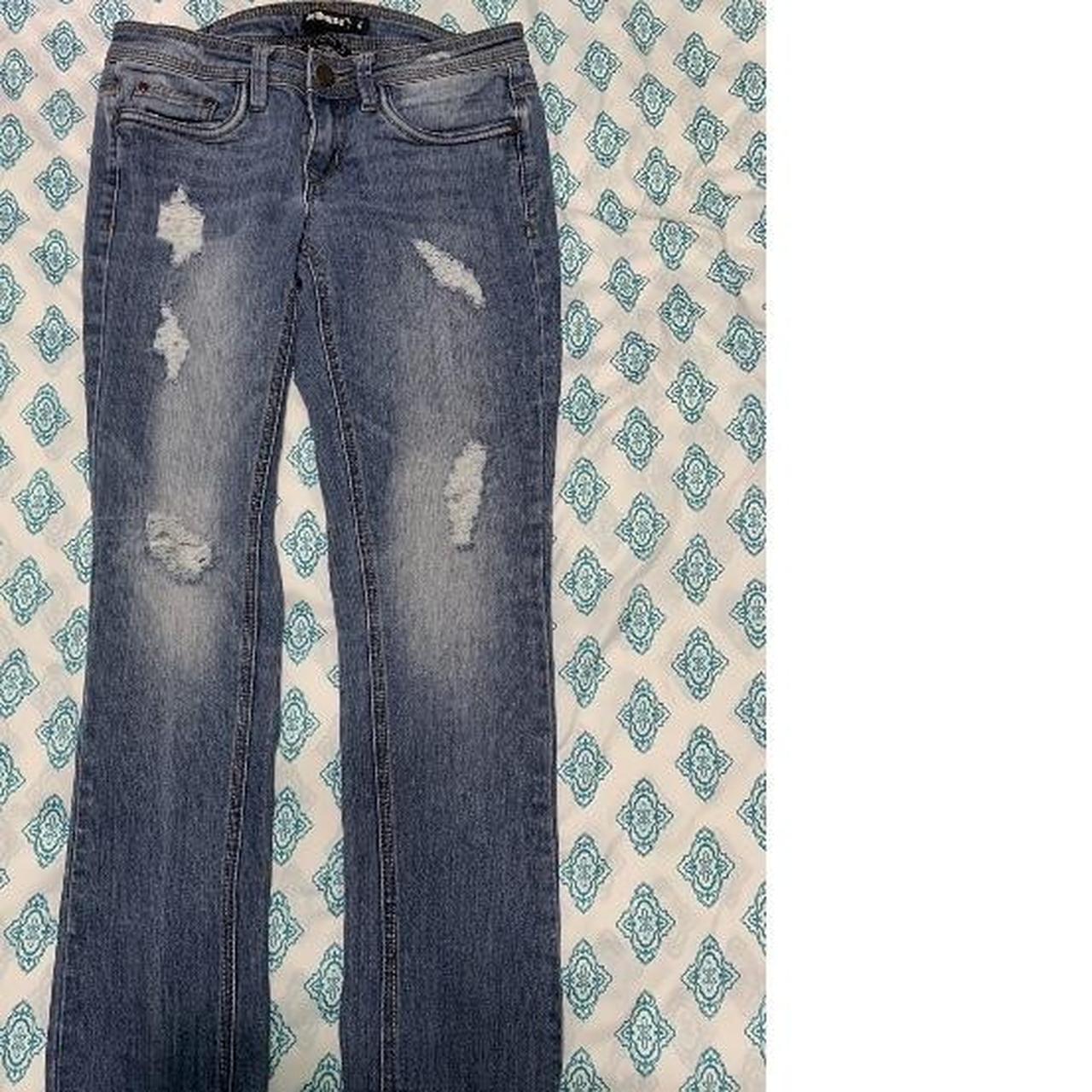 Dollhouse Women's Navy and White Jeans
