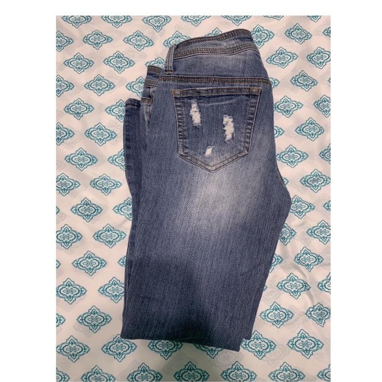 Dollhouse Women's Navy and White Jeans (4)