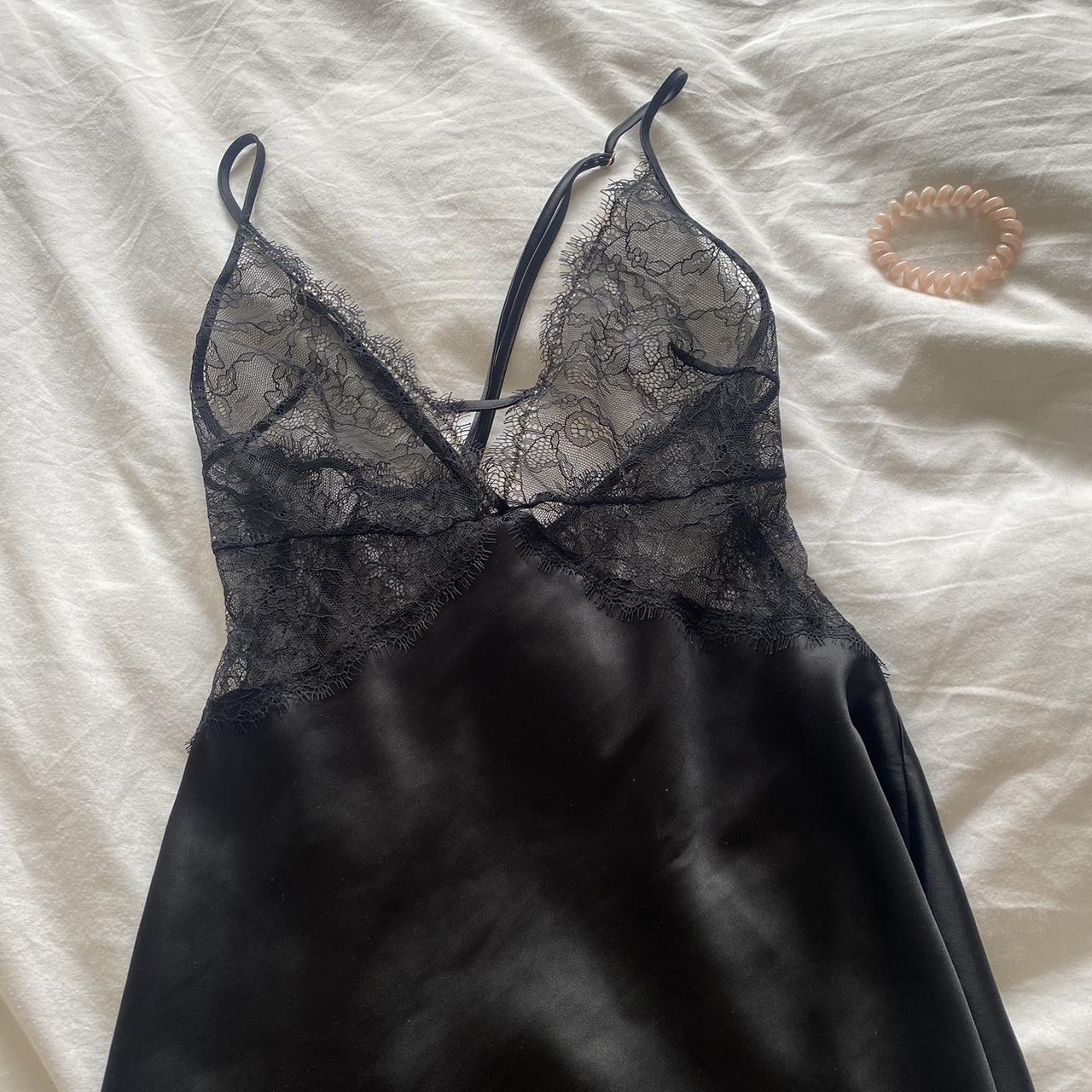 Victoria secret Satin Lace Slip Dress Small Paid... - Depop