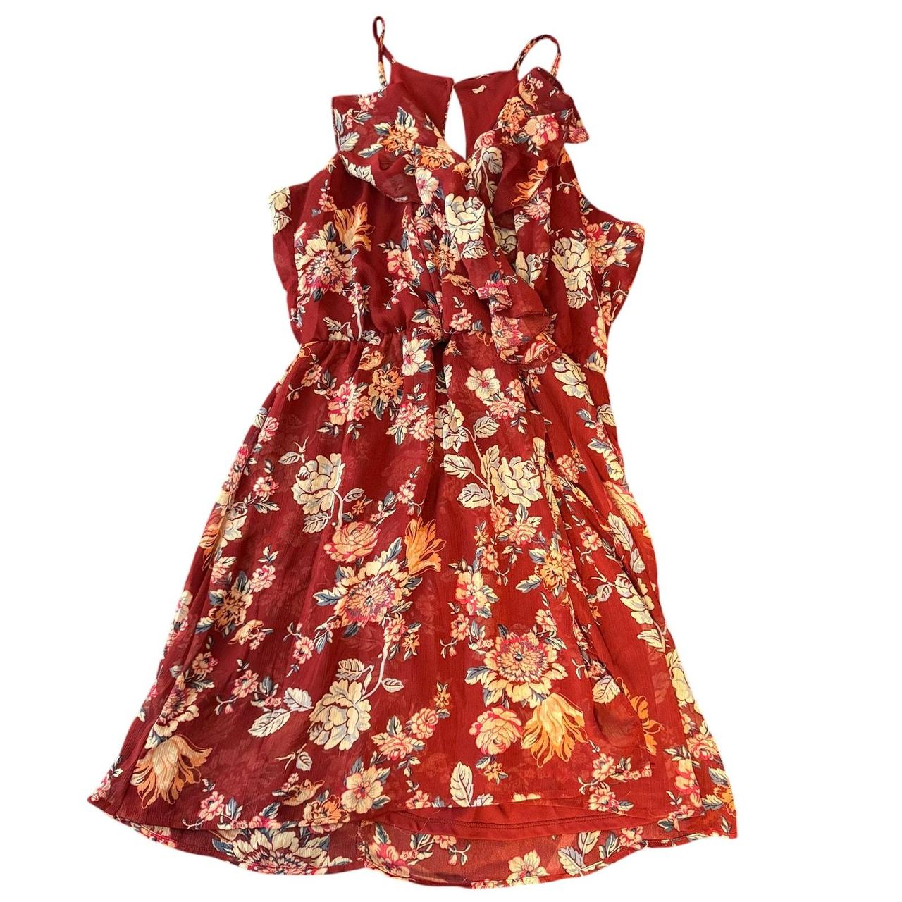 Source Unknown Women's Dress - Red/Multi - M – Fe… - image 1