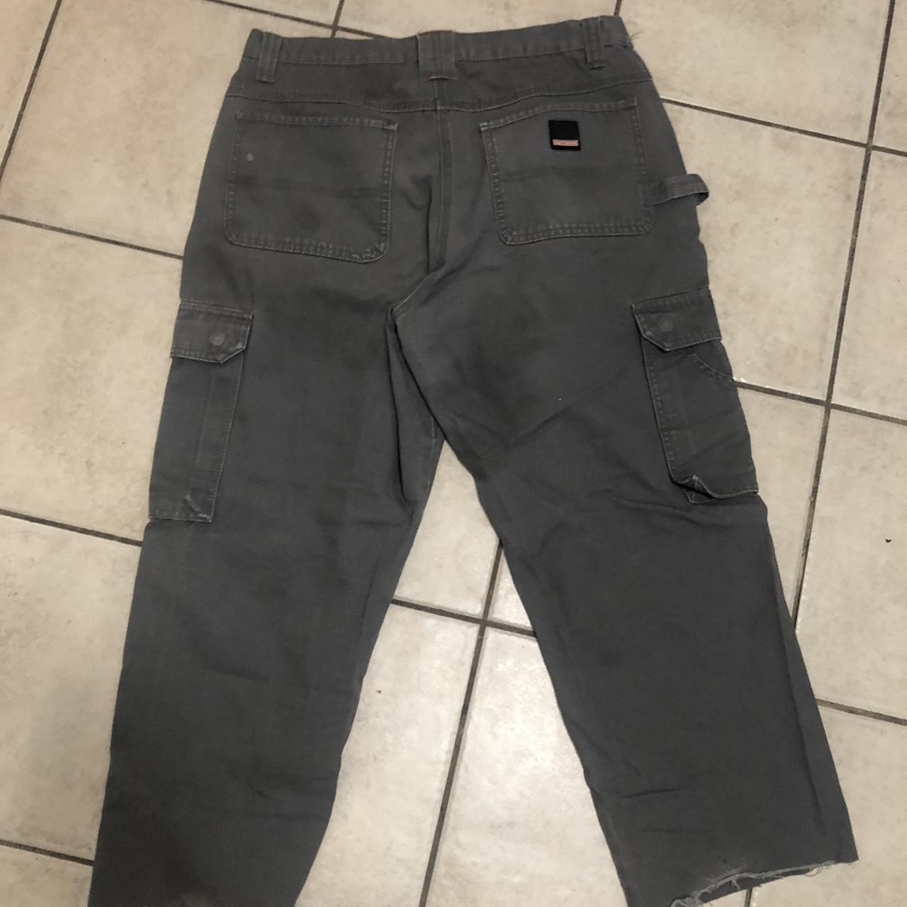 Men's Grey and Black Trousers | Depop