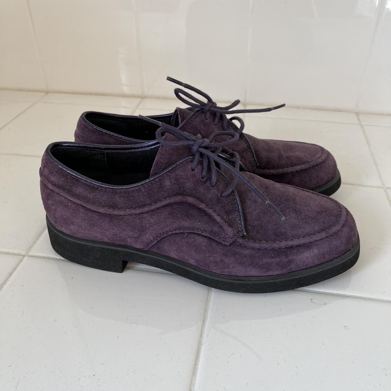 Hush Puppies Women's Purple Oxfords Depop