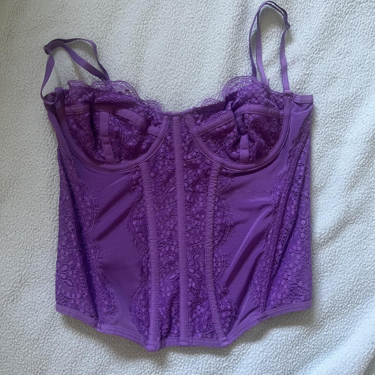 Urban Outfitters Women's Purple Corset | Depop