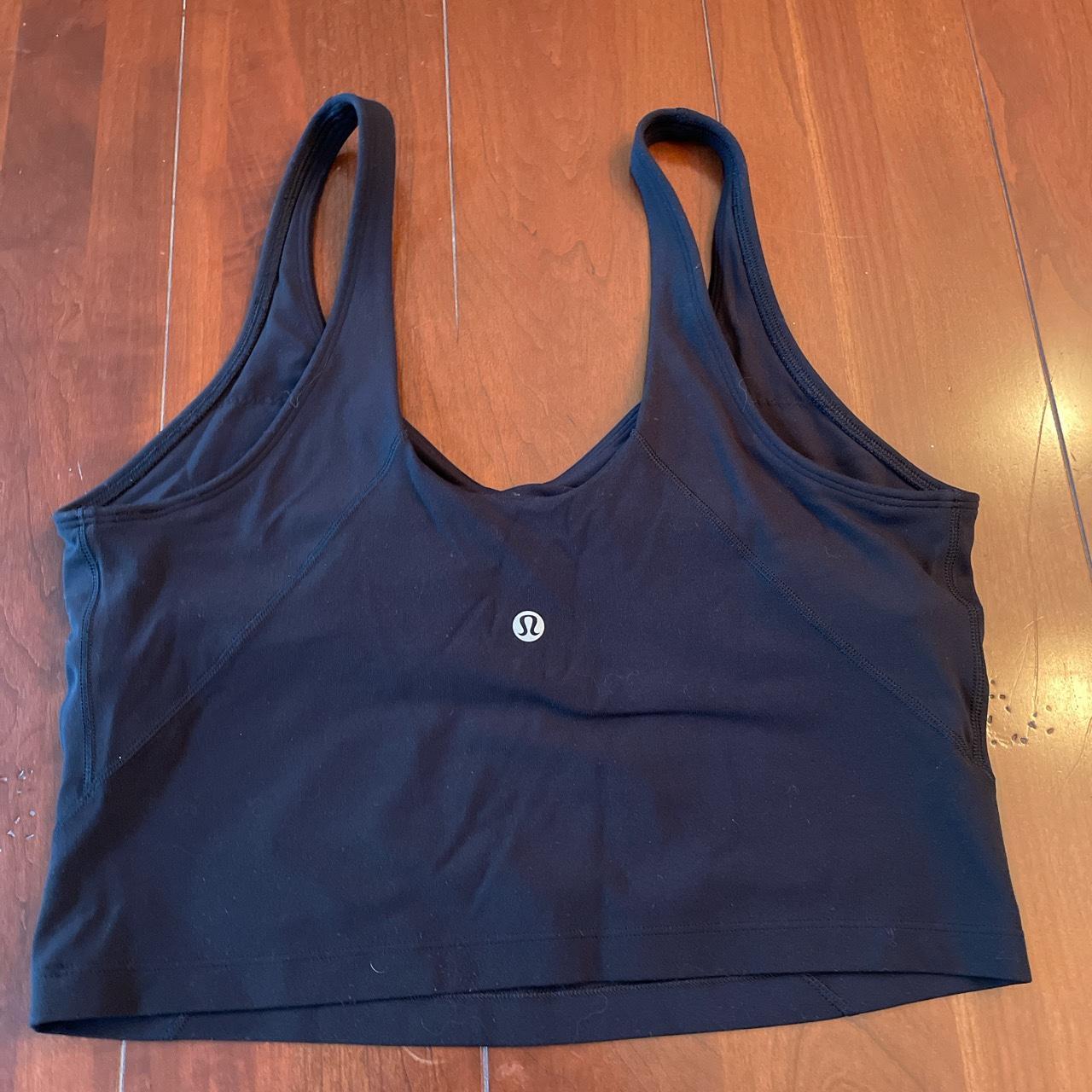 White lululemon align tank , size 2 , worn twice - Depop