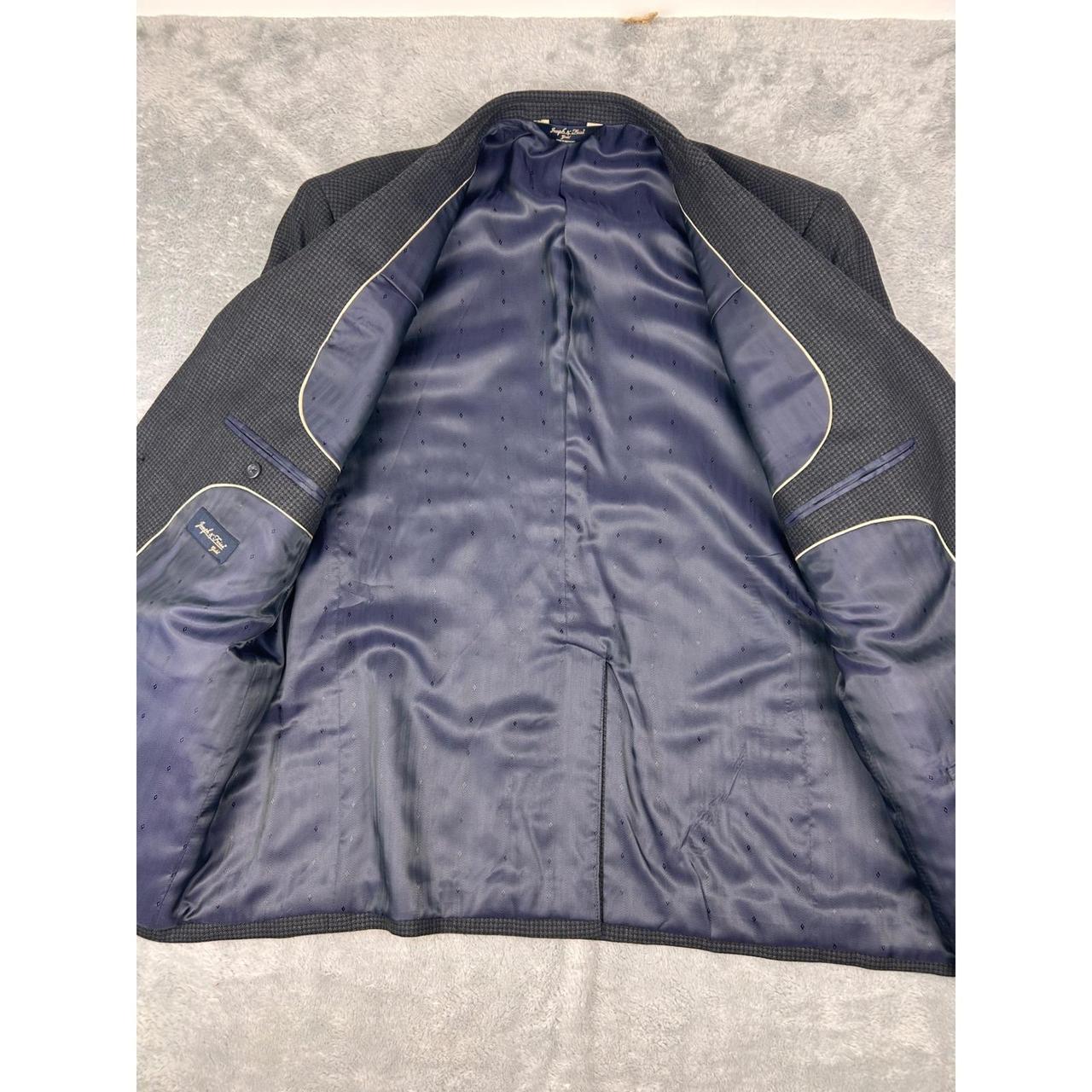 Preloved Men's Tailored jacket - Grey/Black – Jos… - image 5