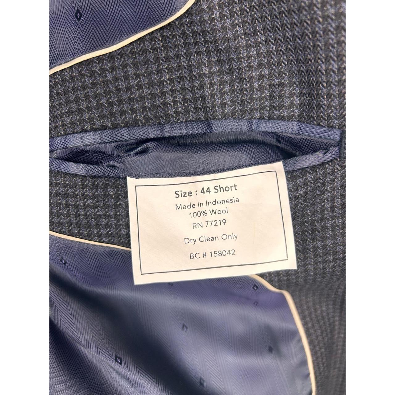 Preloved Men's Tailored jacket - Grey/Black – Jos… - image 4