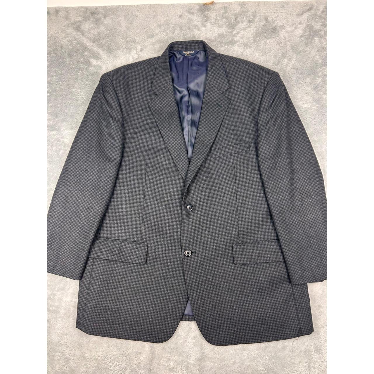 Preloved Men's Tailored jacket - Grey/Black – Jos… - image 2