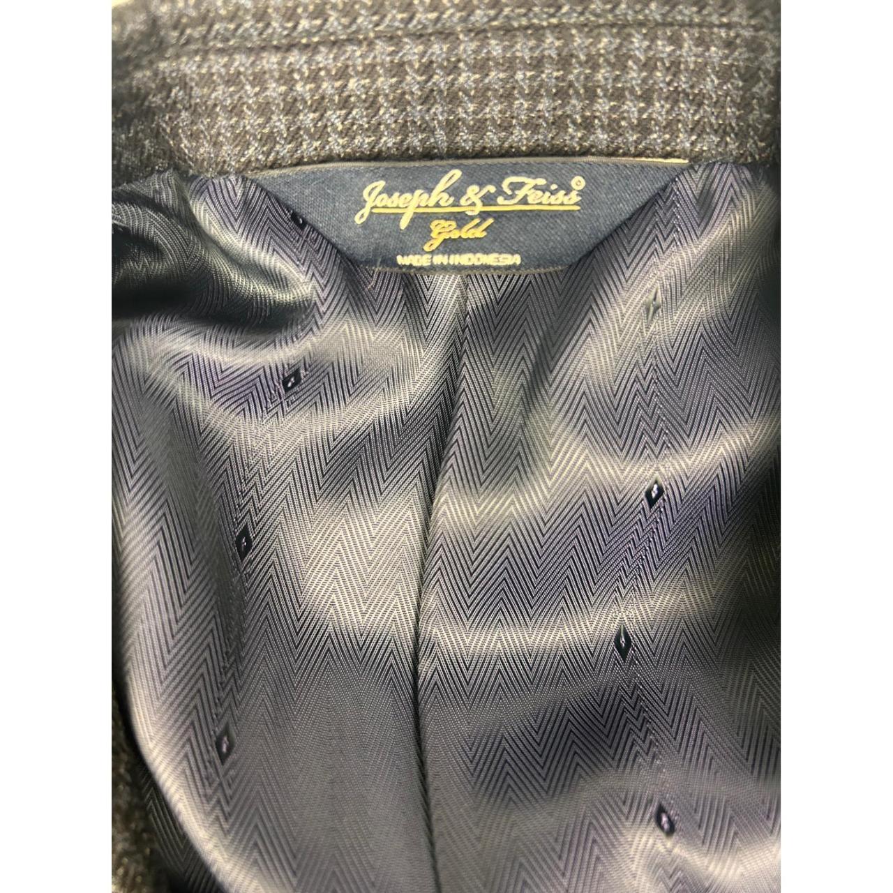 Preloved Men's Tailored jacket - Grey/Black – Jos… - image 3