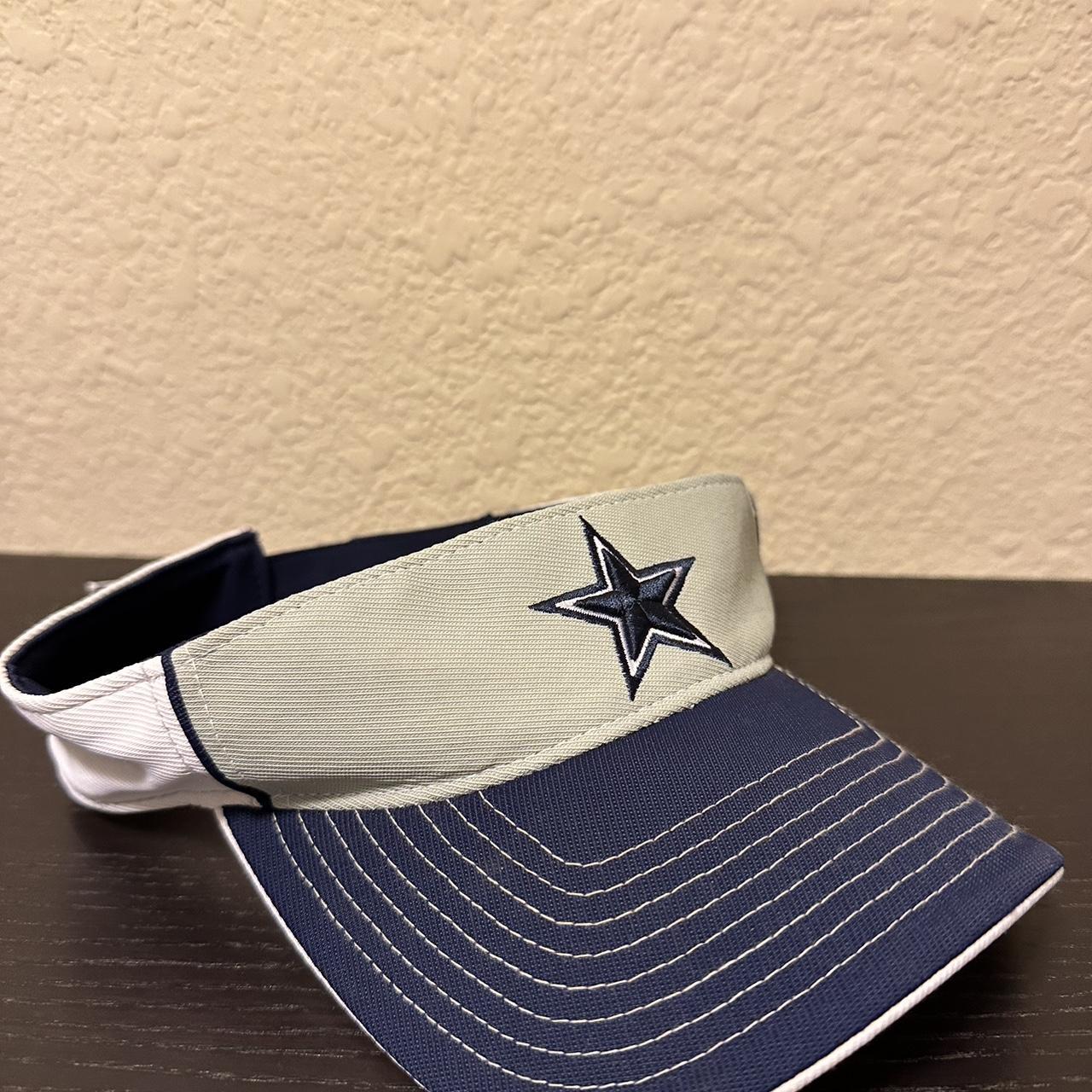 Dallas Cowboys NFL Football Visor Cap Hat. Navy - Depop