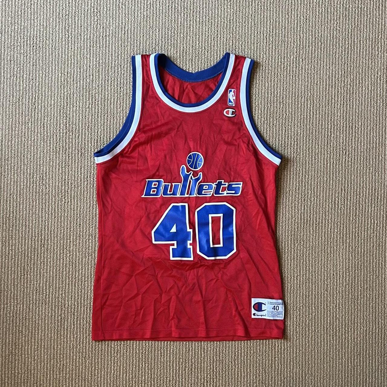 Retro Washington Bullets Calbert Cheaney Jersey Depop