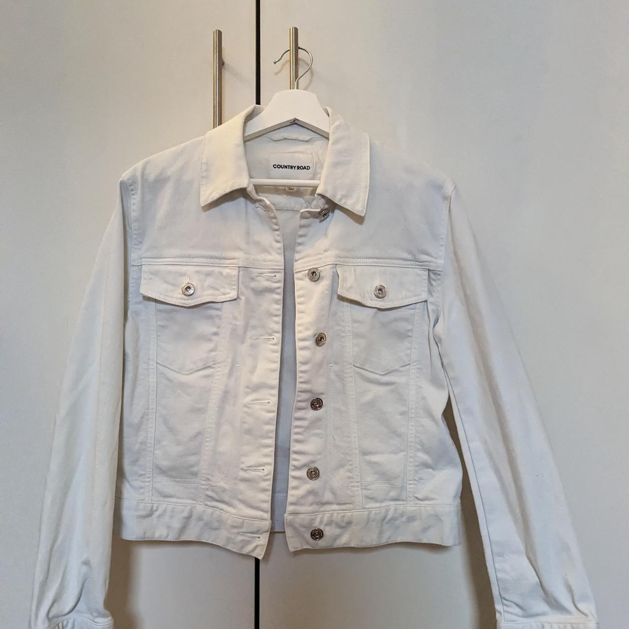 Country Road Women's White Jacket Depop